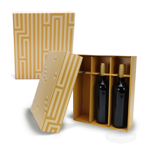 Three Bottle Wine Display Gift Box