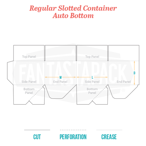 Regular Slotted Container - Auto Bottom