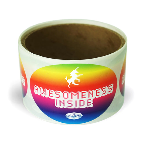 Oval Label Fantastapack Sticker