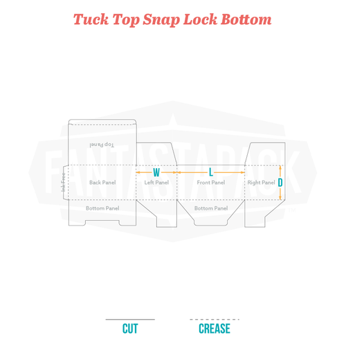 Tuck Top Snap Lock Bottom