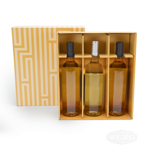 Three Bottle Wine Display Gift Box