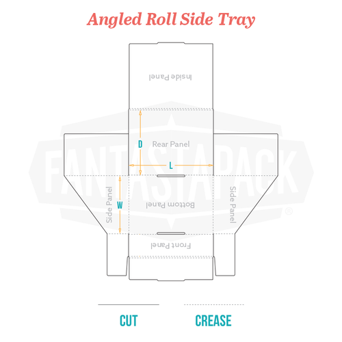 Angled Roll Side Tray