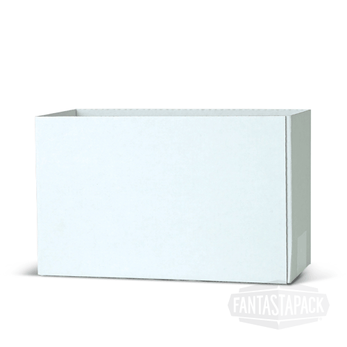 Half Slotted Container white