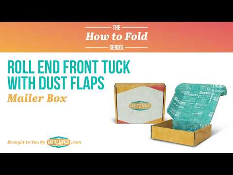 Roll End Front Tuck with Dust Flaps