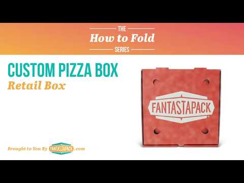 How to fold custom pizza box design by Fantastapack